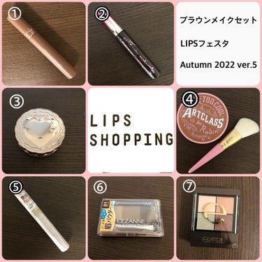 ブラウンメイクセット  LIPSフェスタ Autumn 2022/LIPS/メイクアップキットを使ったクチコミ（1枚目）