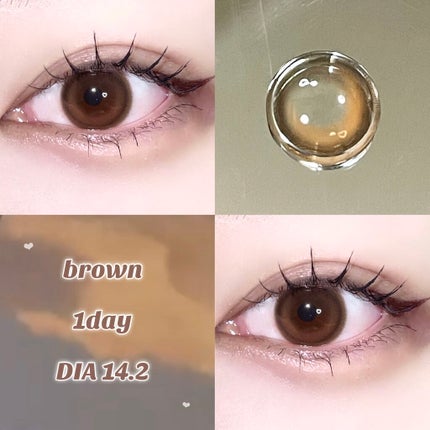 Cherry Moon 1day/OLENS/カラーコンタクトレンズを使ったクチコミ(1枚目)