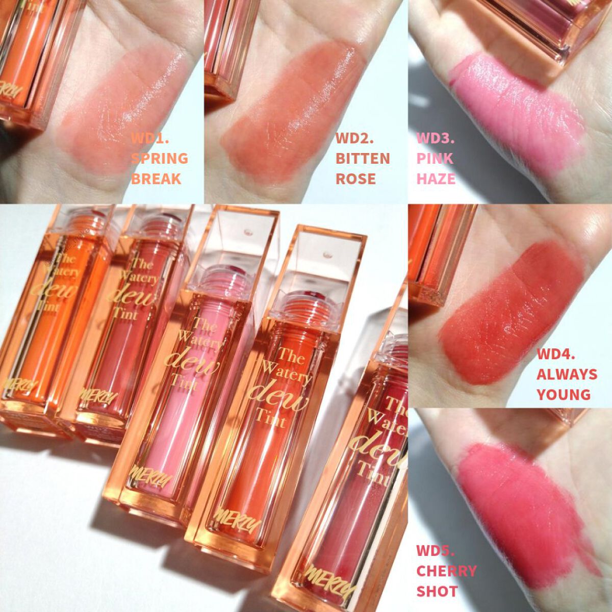 ザ ウォータリーデューティント/MERZY/リップティントを使ったクチコミ（2枚目）