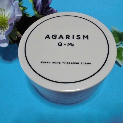 Q+Me スウィート ボム タラソ スクラブ/AGARISM/バストケア・ヒップケアを使ったクチコミ（1枚目）