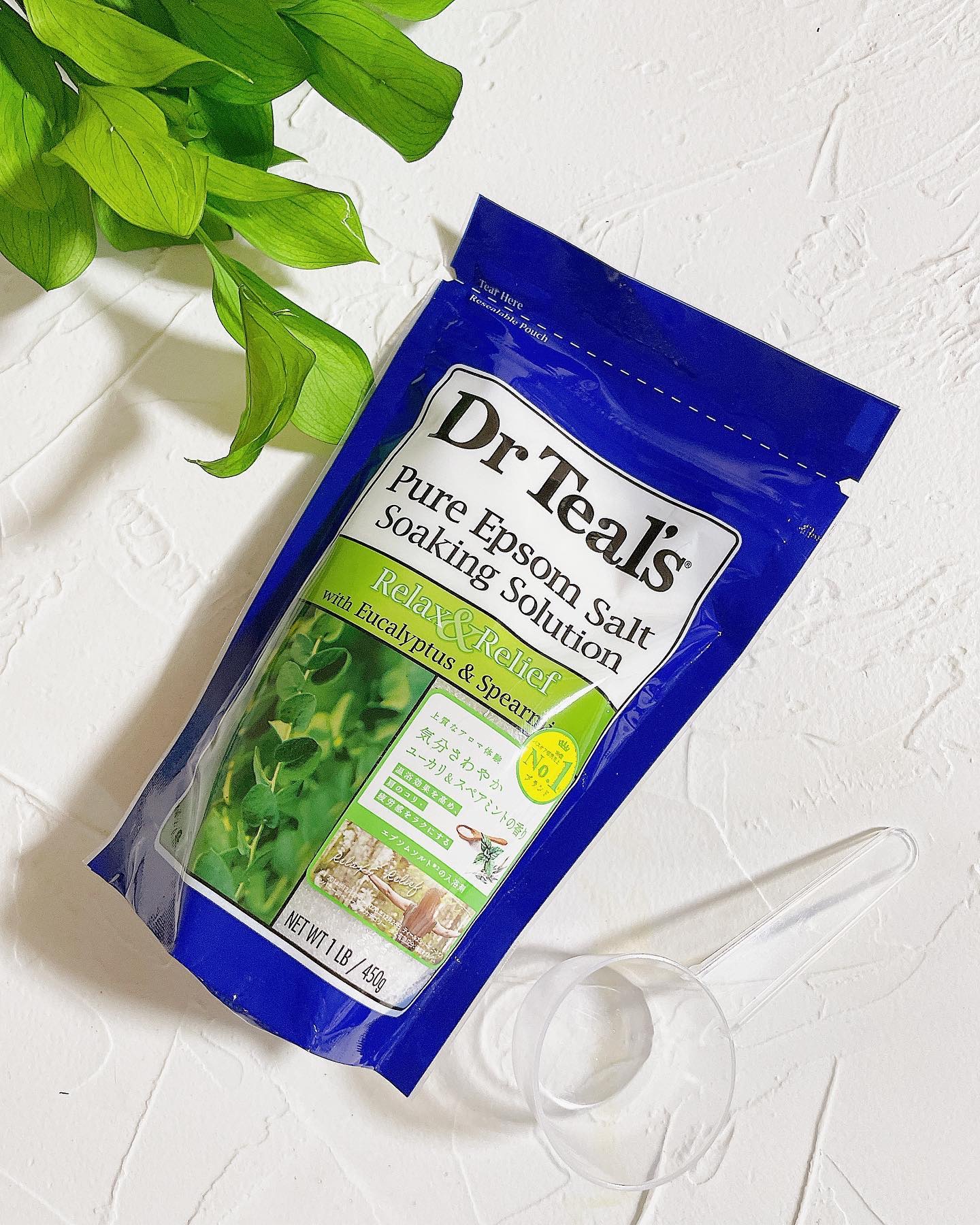 薬用入浴剤 ティールズ EP ソルト ユーカリ＆スペアミントの香り 453g/ティールズ/無機塩系入浴剤を使ったクチコミ（3枚目）