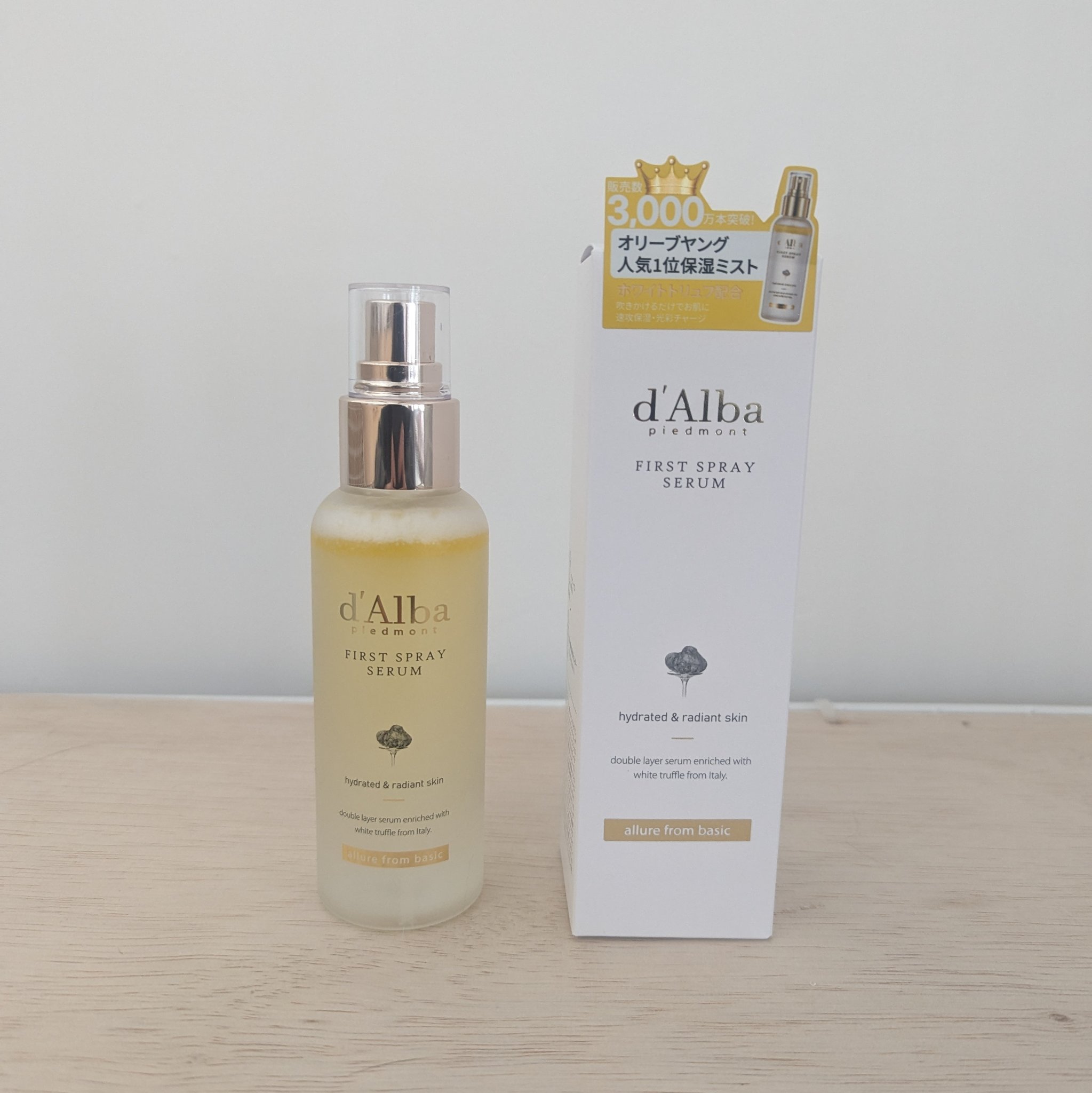 ダルバ ホワイトトリュフファーストスプレーセラム/ダルバ/ミスト状化粧水を使ったクチコミ（3枚目）