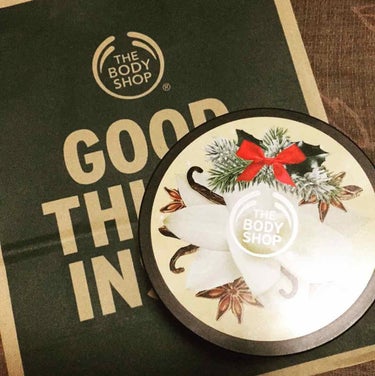 THE BODY SHOP ボディバター バニラチャイのクチコミ「2017年のクリスマスに購入。
秋冬の乾燥に全身使用して2年もちました。

バニラとスパイスの.....」（1枚目）