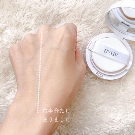 セラムフィット フルカバー グロークッション/ByUR/クッションファンデーションを使ったクチコミ(6枚目)