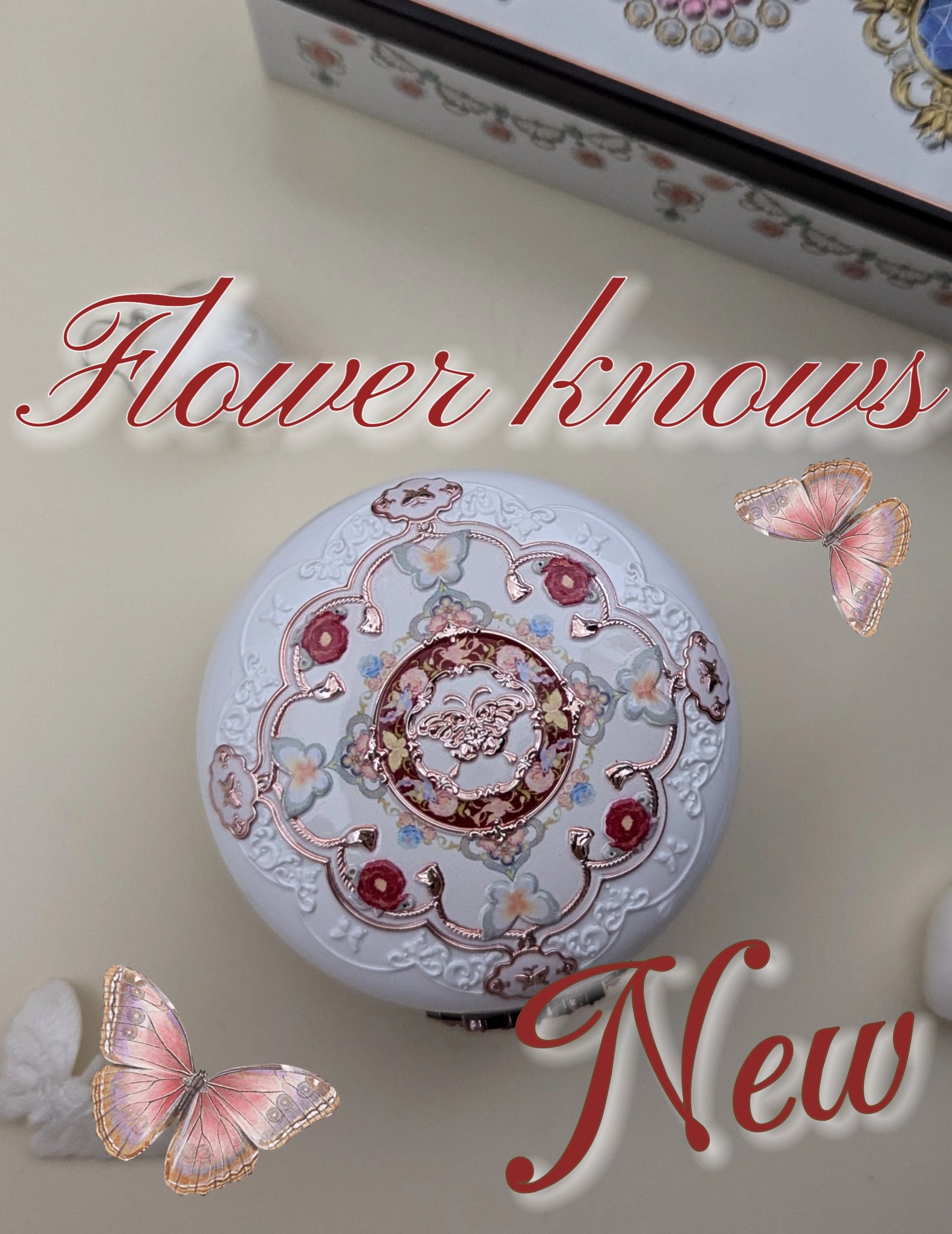 胡蝶雲肩ブラッシュデュオ＜チークカラー＞  /FlowerKnows/パウダーチークを使ったクチコミ（1枚目）