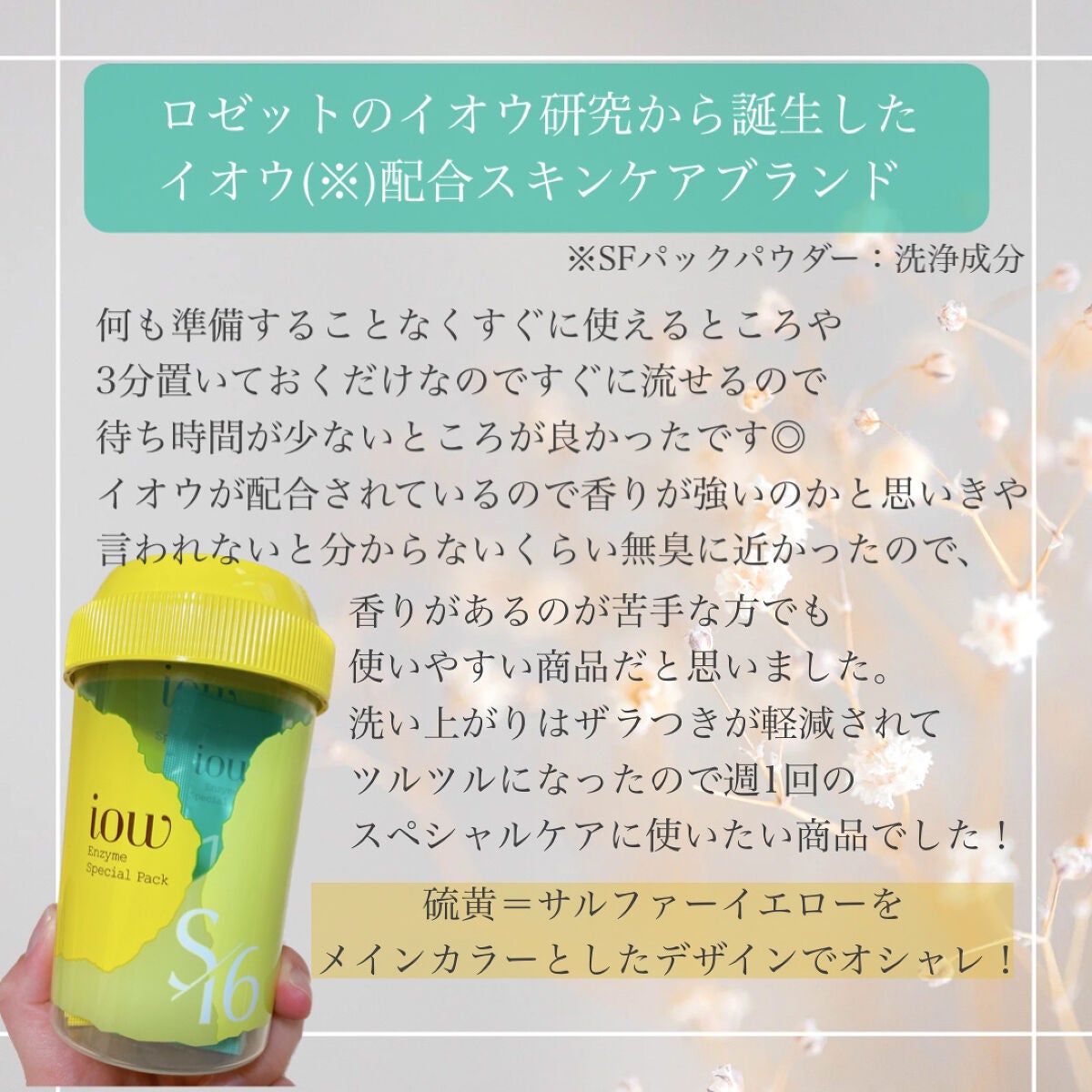 SFパック/iow/洗い流すパック・マスクを使ったクチコミ(3枚目)