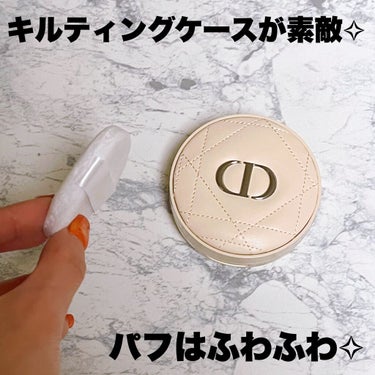 ディオールスキン フォーエヴァー クッション パウダー ミディアム/Dior/ルースパウダーを使ったクチコミ（2枚目）