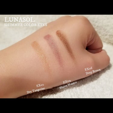 LUNASOL シマーカラーアイズのクチコミ「
＊＾LUNASOL
　　　◎SHIMMER COLOR EYES (¥2,500)
　　　　.....」（3枚目）