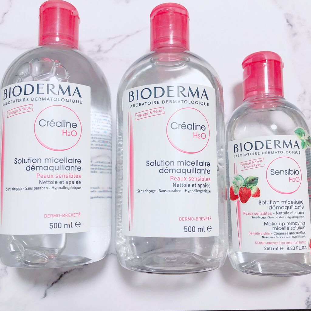 サンシビオ エイチツーオー D 片手プッシュポンプ500ml/ビオデルマ/クレンジングウォーターを使ったクチコミ（3枚目）