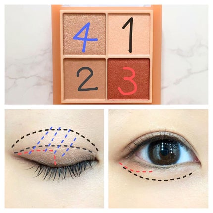 ベージュトーンアイシャドウ/CEZANNE/アイシャドウパレットを使ったクチコミ(5枚目)