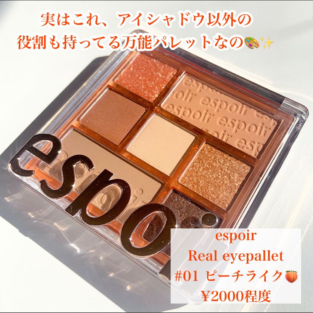 リアルアイパレット/espoir/マルチパレットを使ったクチコミ（2枚目）