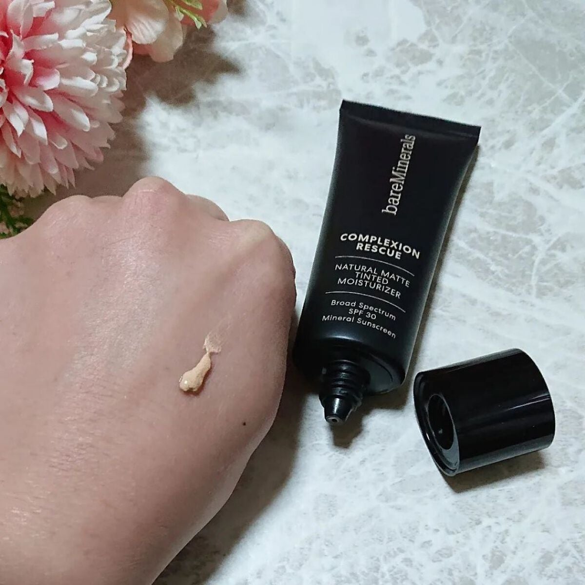 CR ナチュラル マット モイスチャライザー/bareMinerals/クリーム・エマルジョンファンデーションを使ったクチコミ(5枚目)