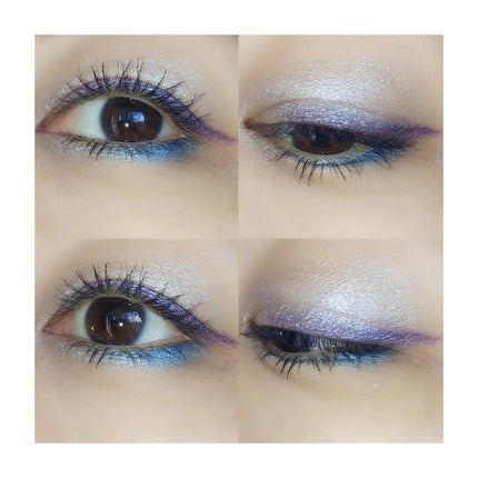 ヴァティック アイズ 02 ブルーモルフォ/Celvoke/単色アイシャドウを使ったクチコミ(3枚目)