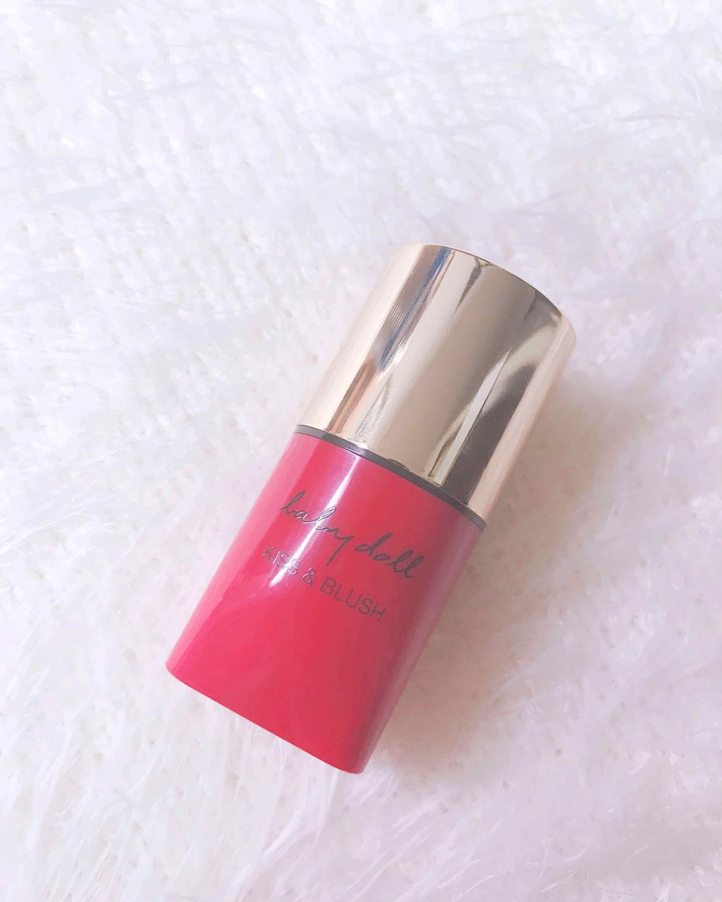 ベビードール キッス＆ブラッシュ デュオスティック No.7 フロム マイルド トゥ スパイシー/YVES SAINT LAURENT BEAUTE/ジェル・クリームチークを使ったクチコミ（2枚目）