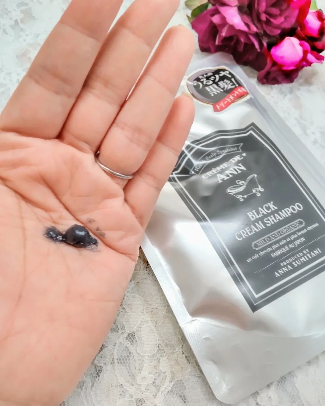 ブラッククリームシャンプー/creme de Ann/市販シャンプーを使ったクチコミ（3枚目）
