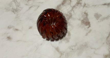 DAISO クロスヘアホルダーのクチコミ「✾DAISO クロスヘアホルダー
☆ヘアゴムなしで簡単アレンジ
☆ヘアホルダーを開いて髪の.....」(3枚目)