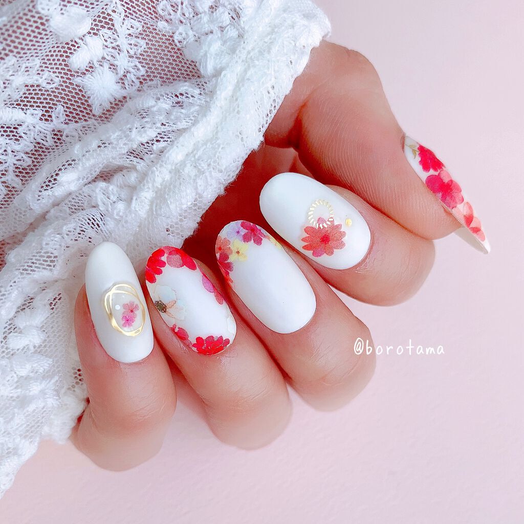 ネイルシール/セリア/ネイルシールを使ったクチコミ（2枚目）