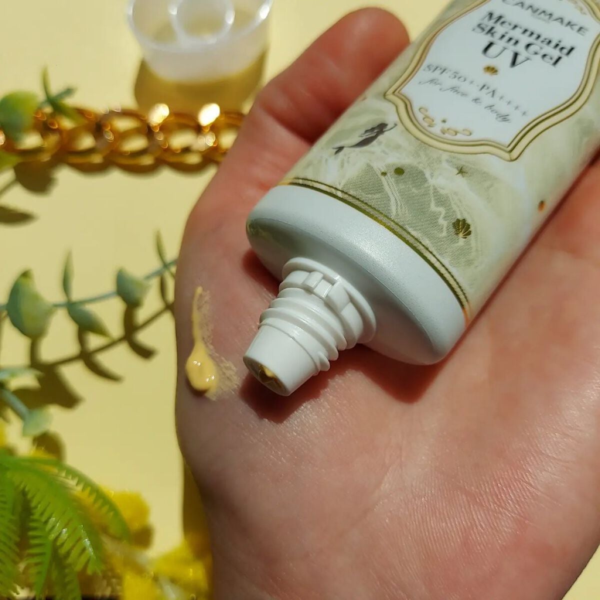 マーメイドスキンジェルUV/キャンメイク/日焼け止めジェルを使ったクチコミ(4枚目)