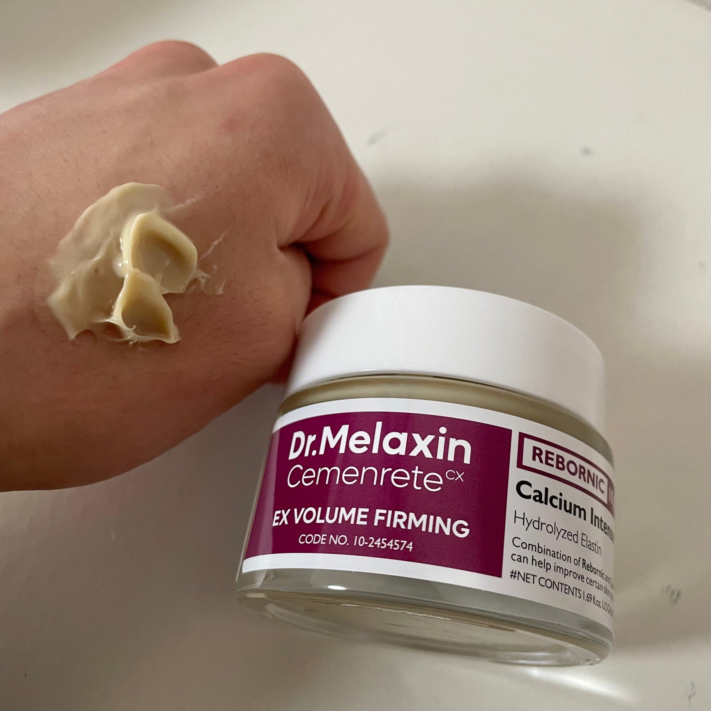 Cemenrete Calcium Intense Cream/Dr.Melaxin/フェイスクリームを使ったクチコミ(2枚目)