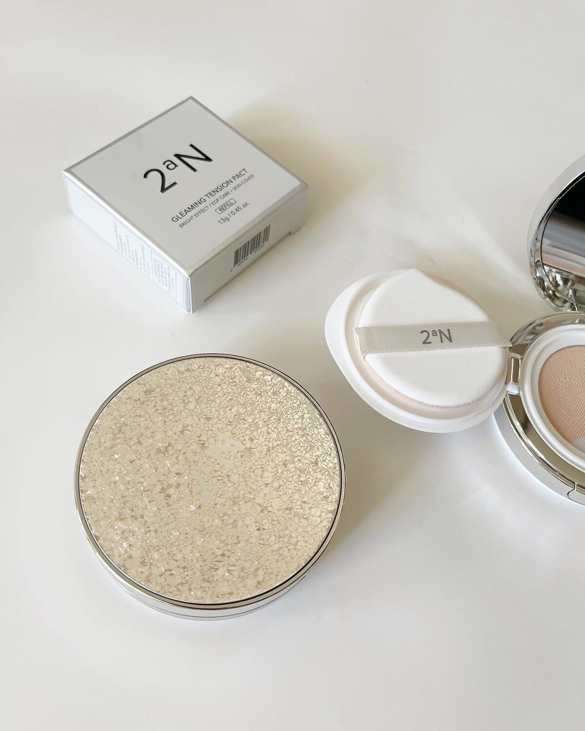 グリーミングテンションパクト/2aN/クリーム・エマルジョンファンデーションを使ったクチコミ（2枚目）