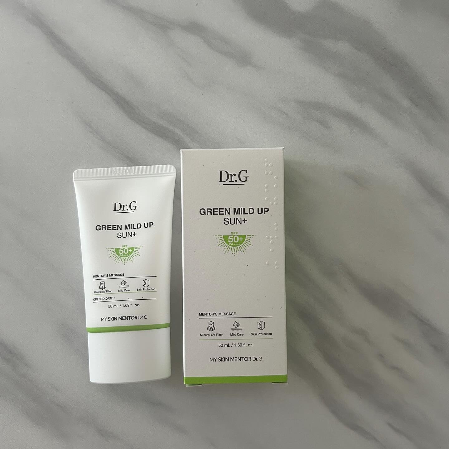 グリーンマイルドアップサンプラス/Dr.G/日焼け止めクリームを使ったクチコミ（1枚目）