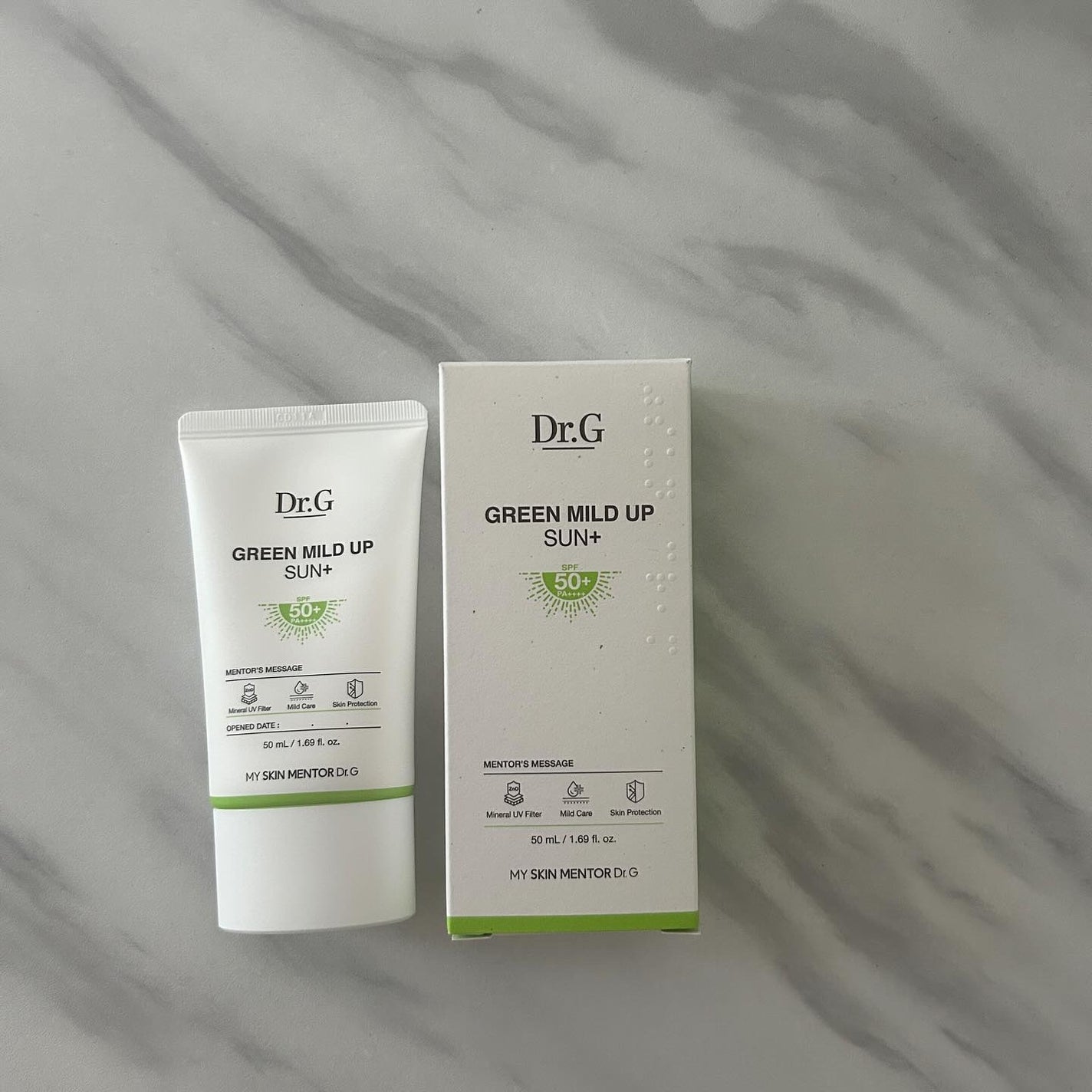 グリーンマイルドアップサンプラス/Dr.G/日焼け止めクリームを使ったクチコミ(1枚目)