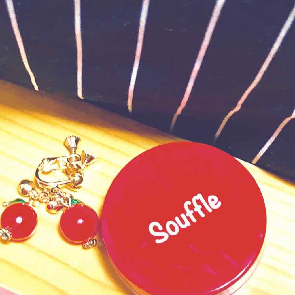 スフレチーク Souffle/DAISO/ジェル・クリームチークを使ったクチコミ（1枚目）