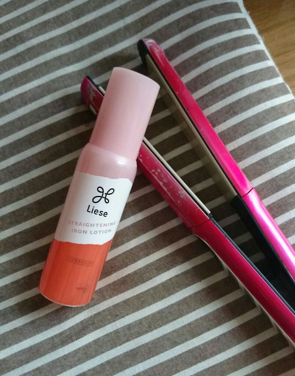 リーゼ アイロン下地 ストレート用/リーゼ/プレスタイリング・寝ぐせ直しを使ったクチコミ(2枚目)