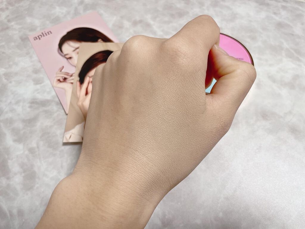 ピンクティーツリーカバークッション/APLIN/クッションファンデーションを使ったクチコミ(6枚目)