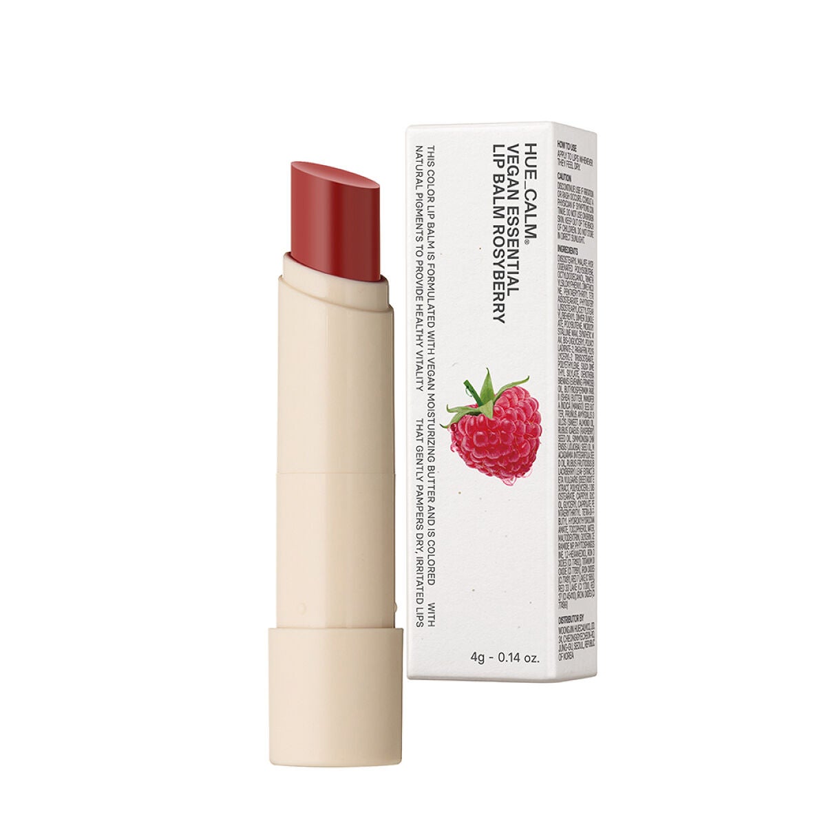 ヴィーガンエッセンシャル色付きリップクリーム ロージーベリー