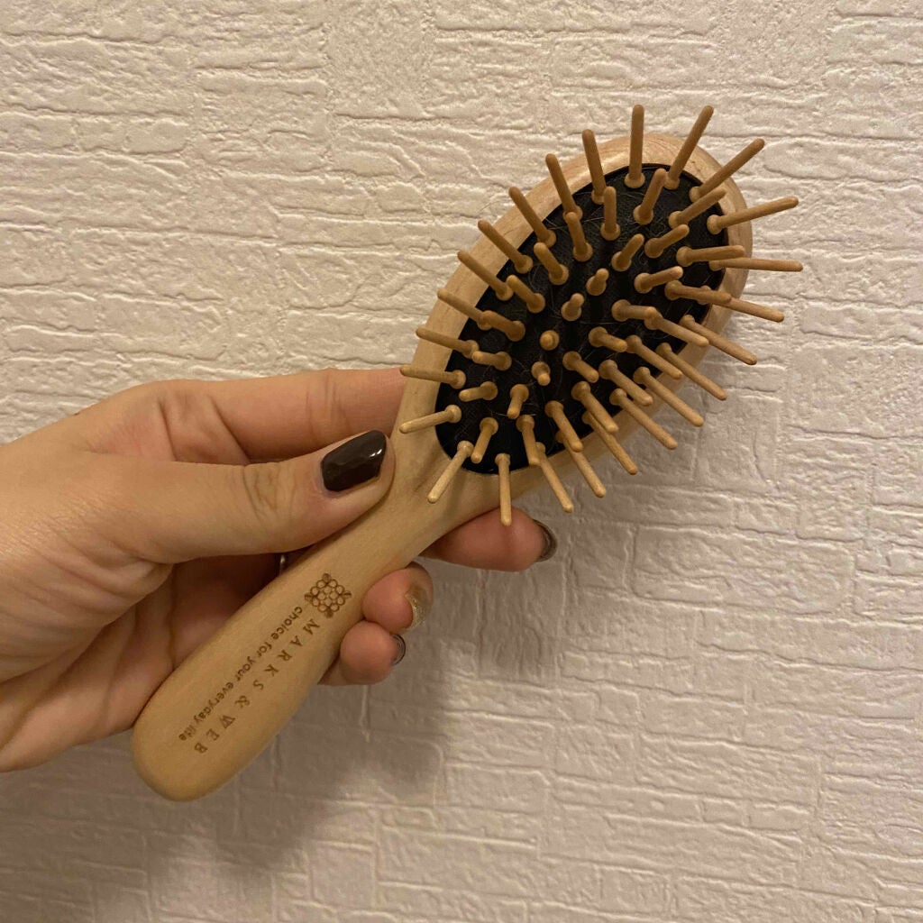 ウッドヘアブラシ ナチュラル/MARKS&WEB/ヘアブラシを使ったクチコミ(1枚目)