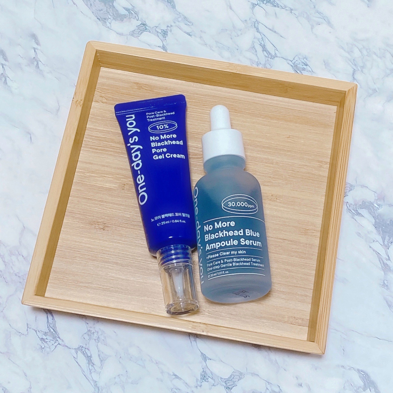 ノーモアブラックヘッド ブルーアンプルセラム/One-day's you/美容液を使ったクチコミ（1枚目）