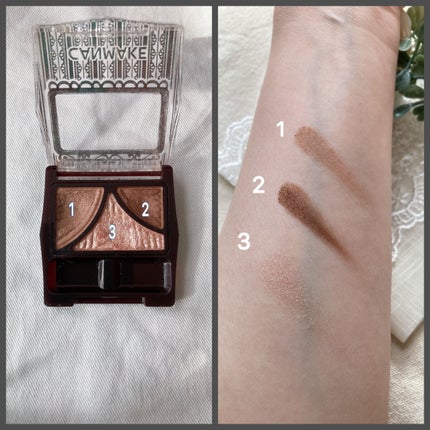 ジューシーピュアアイズ/キャンメイク/アイシャドウパレットを使ったクチコミ(3枚目)