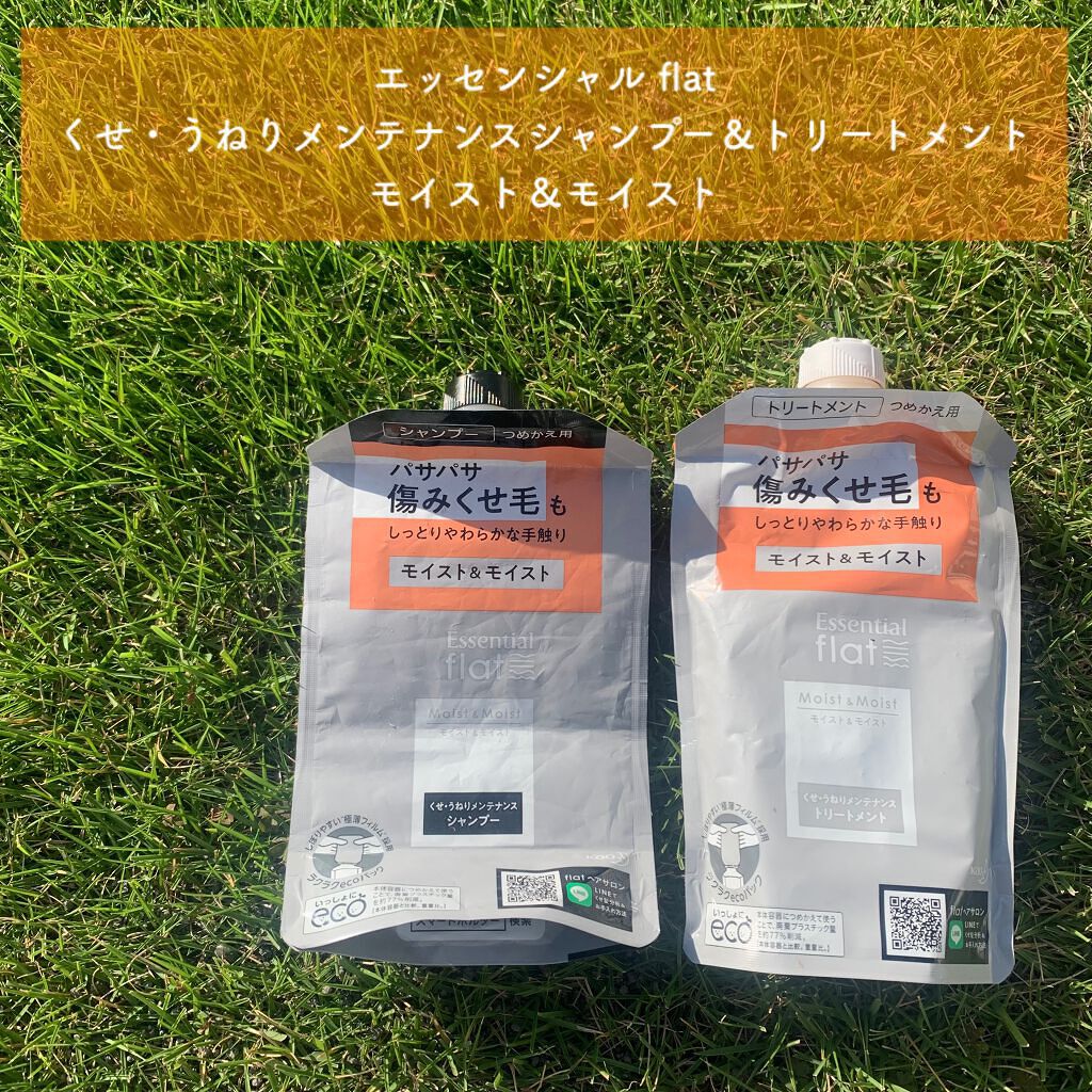 くせ・うねりメンテナンスシャンプー&トリートメント(モイスト&モイスト)/エッセンシャル flat/シャンプー・コンディショナーを使ったクチコミ(1枚目)
