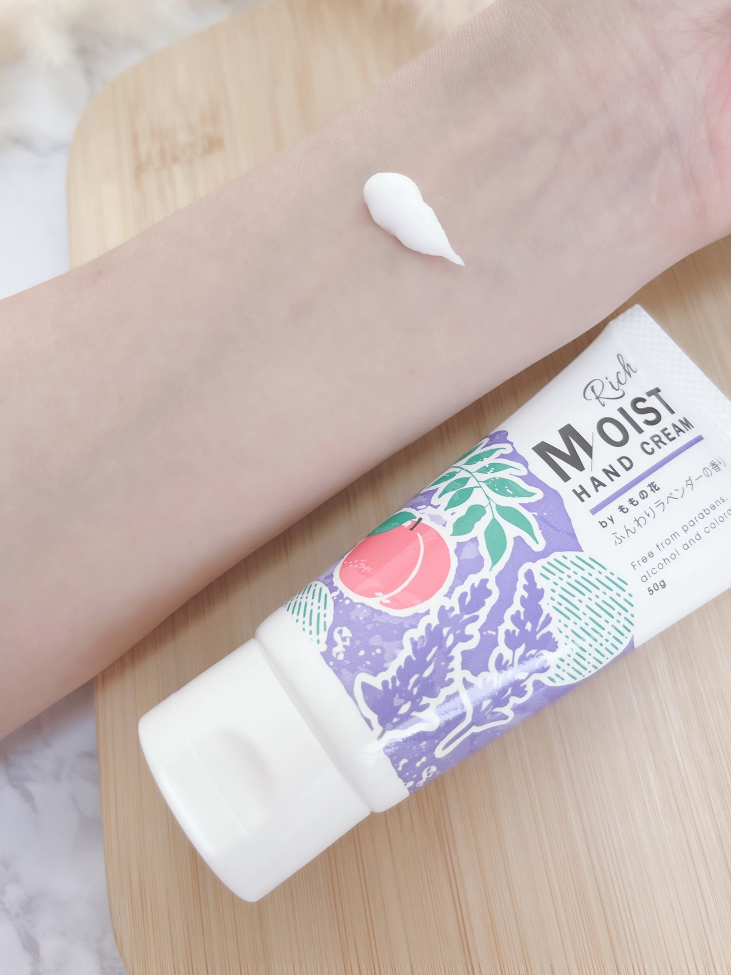 ももの花 ハンドクリーム/オリヂナル/ハンドクリームを使ったクチコミ(7枚目)