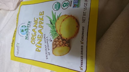 オーガニックフリーズドライパイナップル、/Natierra/食品を使ったクチコミ(1枚目)