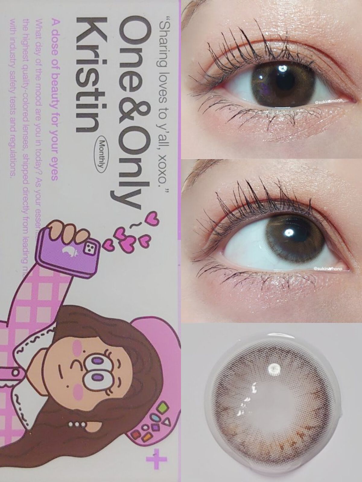 One&Only Kristin Plus/Hapa kristin/カラーコンタクトレンズを使ったクチコミ（2枚目）