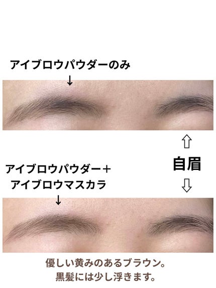 カラーリングアイブロウ/ヘビーローテーション/眉マスカラを使ったクチコミ(3枚目)