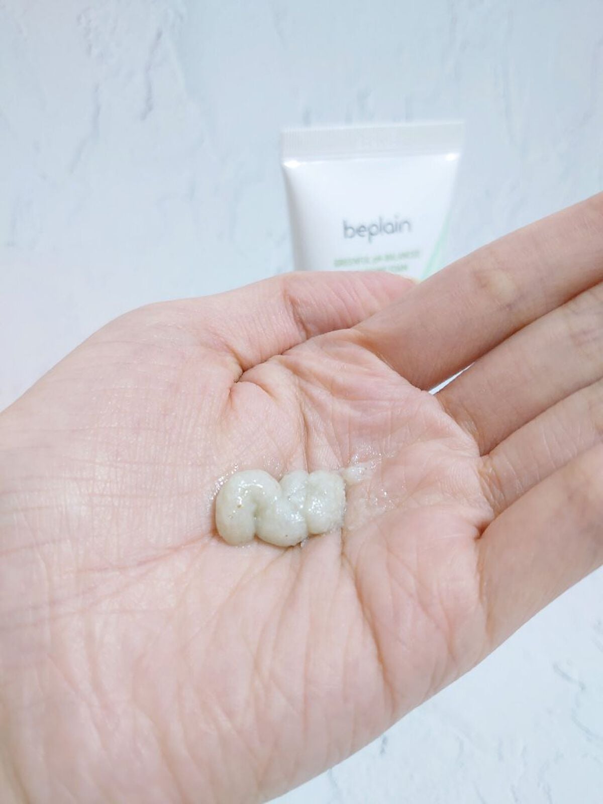 緑豆弱酸性クレンジング/beplain/クレンジングクリームを使ったクチコミ(4枚目)