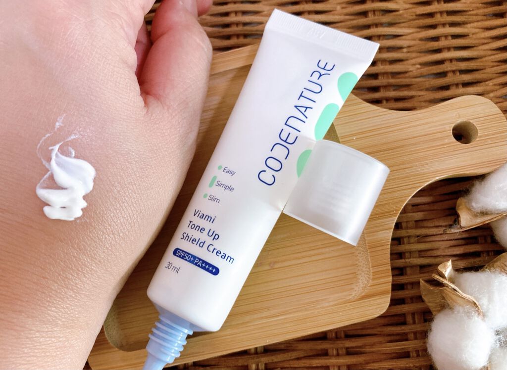 ビアミトーンアップシールドクリーム/CODENATURE/化粧下地を使ったクチコミ（2枚目）