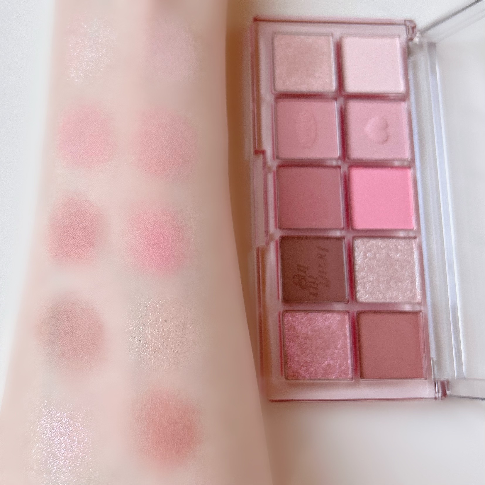 エッセンシャルアイパレット 03 ユアーハーティング (ハーティングエディション)/BBIA/マルチパレットを使ったクチコミ（3枚目）