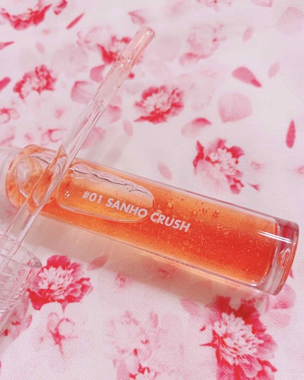 グラスティングウォーターグロス/rom&nd/リップグロスを使ったクチコミ(2枚目)