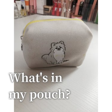 What's in my pouch?
持ち歩いてるのは手のひらサイズのポーチ
エリクシールの水クリームについてきた付録

画像2枚目に写っている
フィアンセのヘアスティックと
REVLONのバーム ス