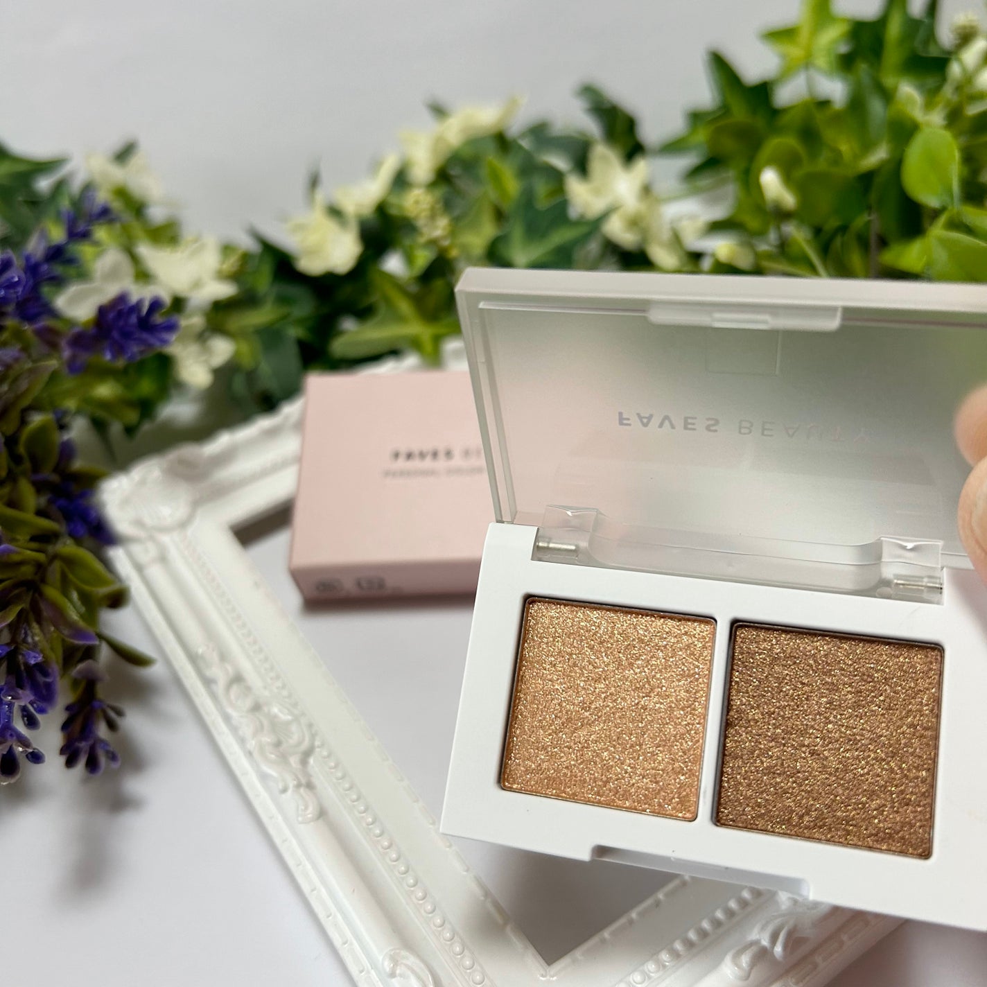マイカラー デュオシャドウ/FAVES BEAUTY/アイシャドウパレットを使ったクチコミ(2枚目)