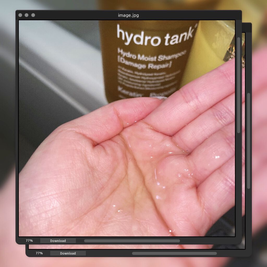 ダメージリペア ハイドロモイスト シャンプー／ヘアトリートメント/hydrotank/シャンプー・コンディショナーを使ったクチコミ（2枚目）