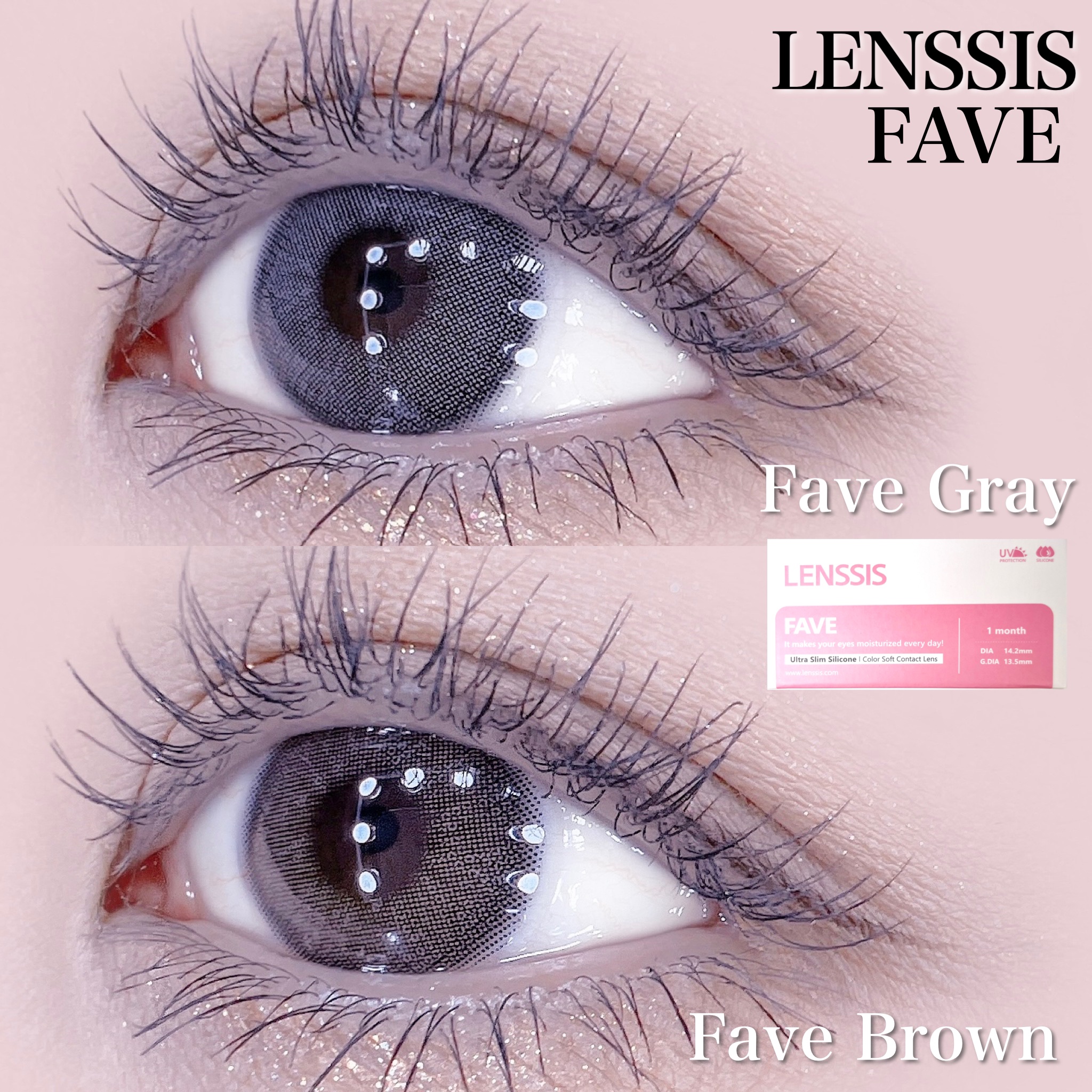 フェイヴ シリーズ/LENSSIS/カラーコンタクトレンズを使ったクチコミ（1枚目）