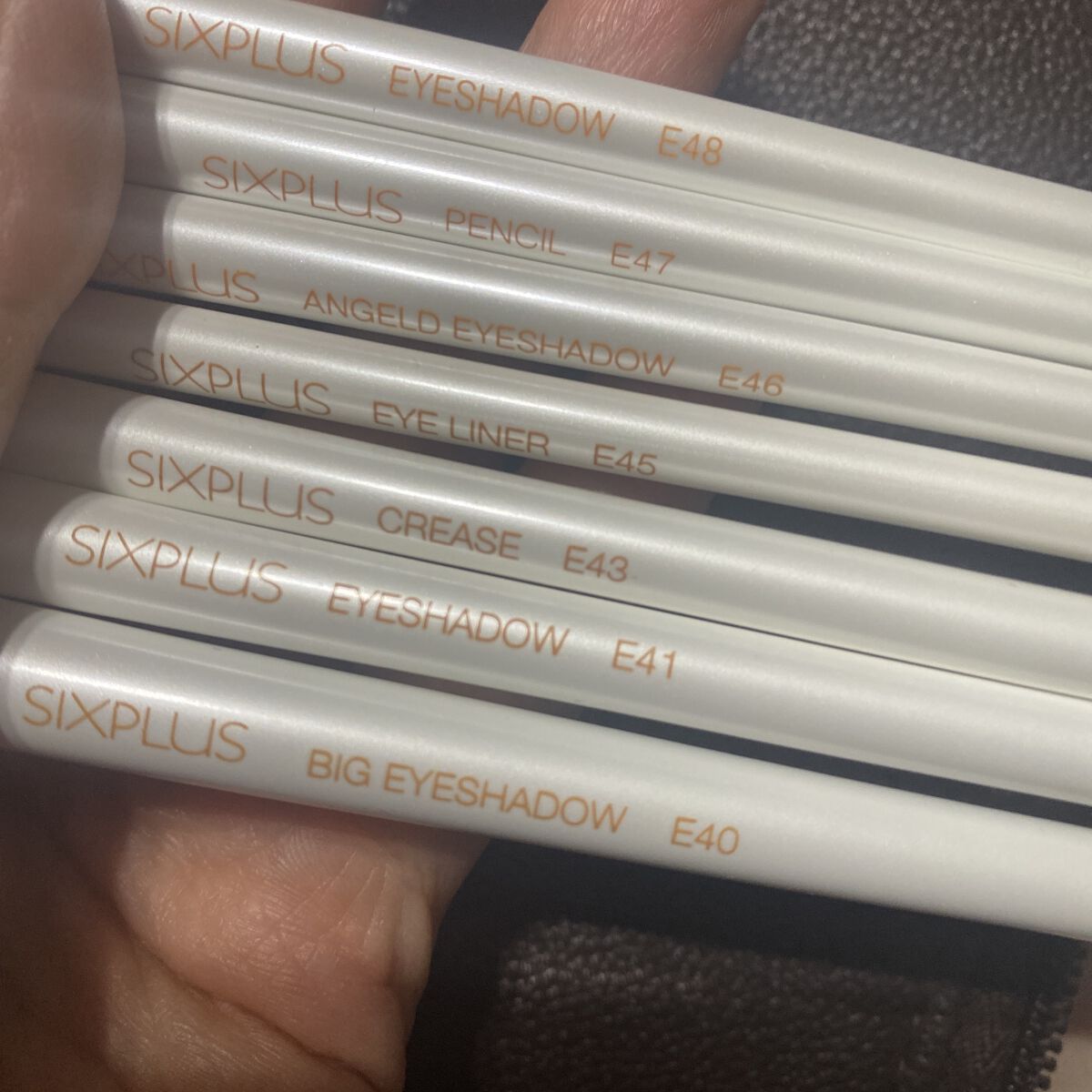 SIXPLUS ホワイトパール アイメイクブラシ 7本セット/SIXPLUS/メイクブラシを使ったクチコミ（3枚目）