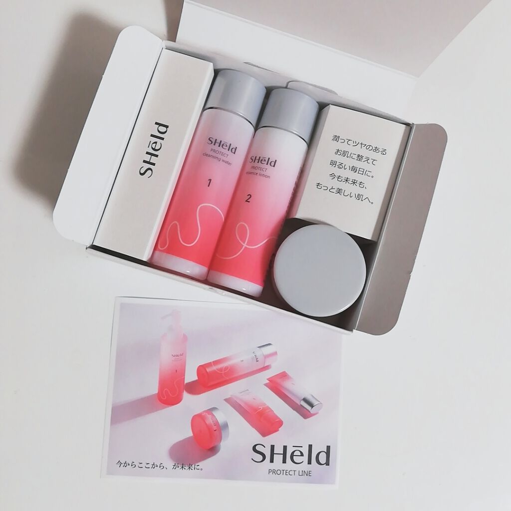 SHeld プロテクト 洗顔＆化粧水＆ジェルクリーム トライアルセット/MOMOTANI/トライアルキットを使ったクチコミ（2枚目）