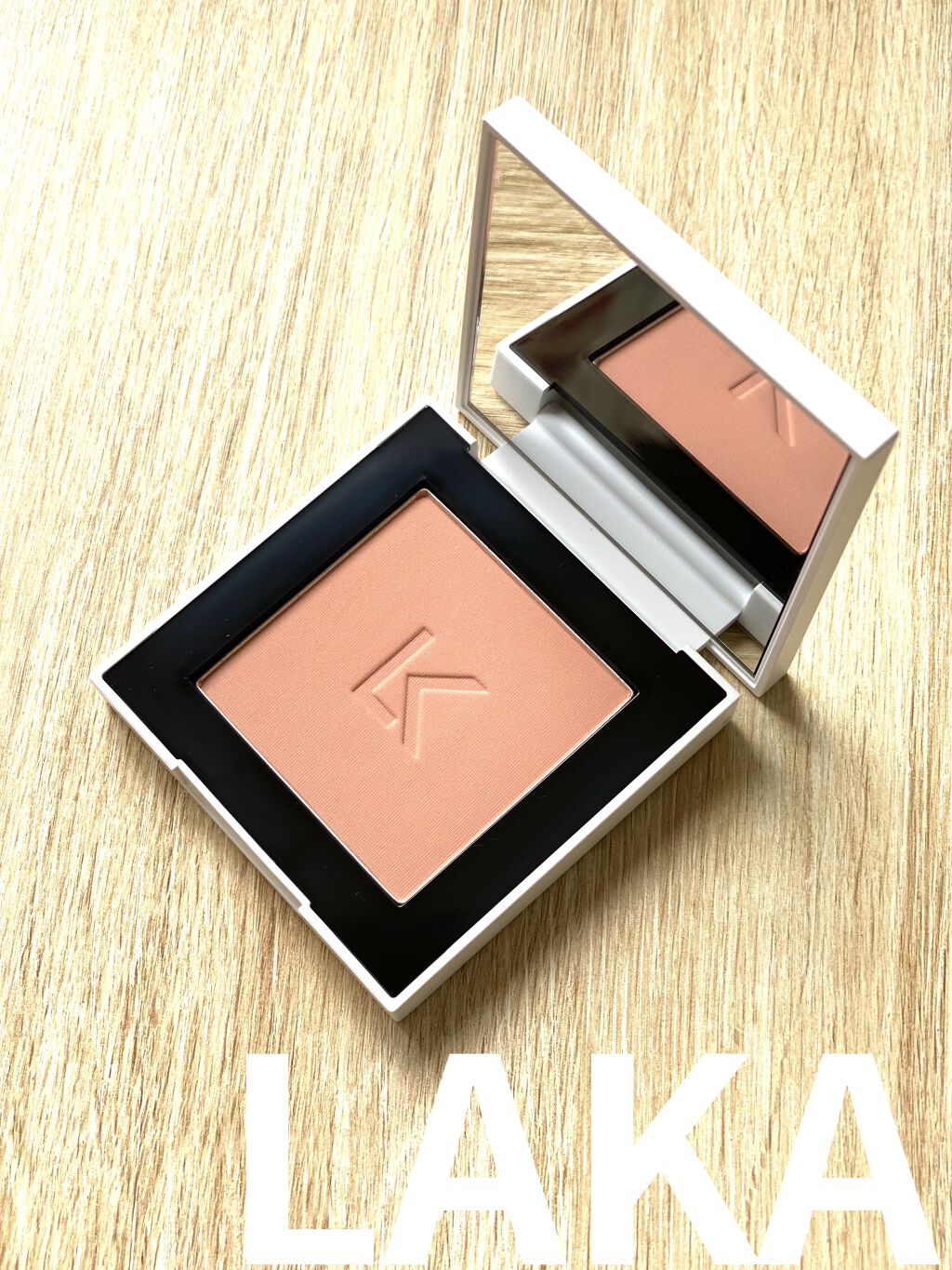 ジャストチーク/Laka/パウダーチークを使ったクチコミ（1枚目）