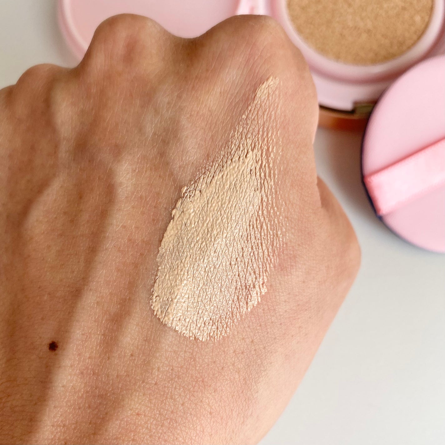 ピンクティーツリーカバークッション/APLIN/クッションファンデーションを使ったクチコミ(5枚目)